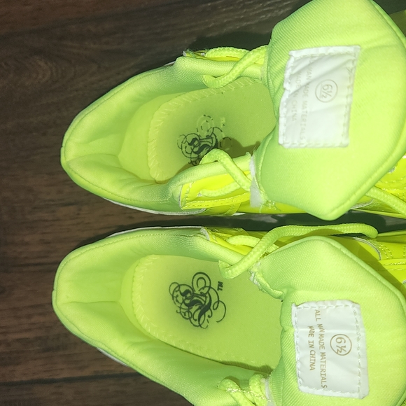 Chunky Lug Neon Sneakers - Picture 13 of 16